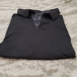 3/$20 Van Heusen Never Tuck Slim Fit Black Top
